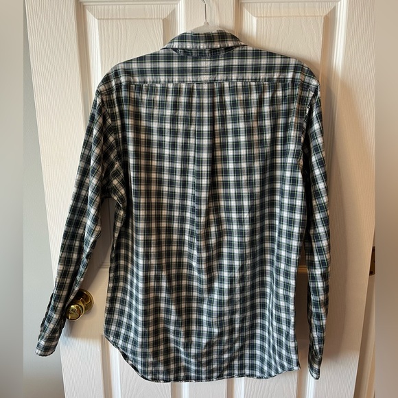 Ralph Lauren Blue Green Plaid Cotton Oxford Button Up Shirt sz M - Picture 7 of 8